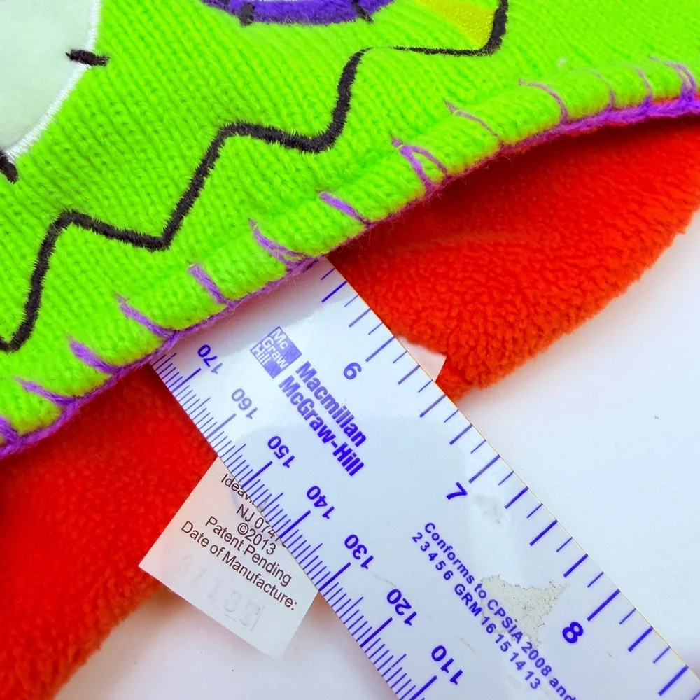 Flipeez Monster Hat Kids OS Lime Green Flapping Ear Beanie Halloween Costume Toy